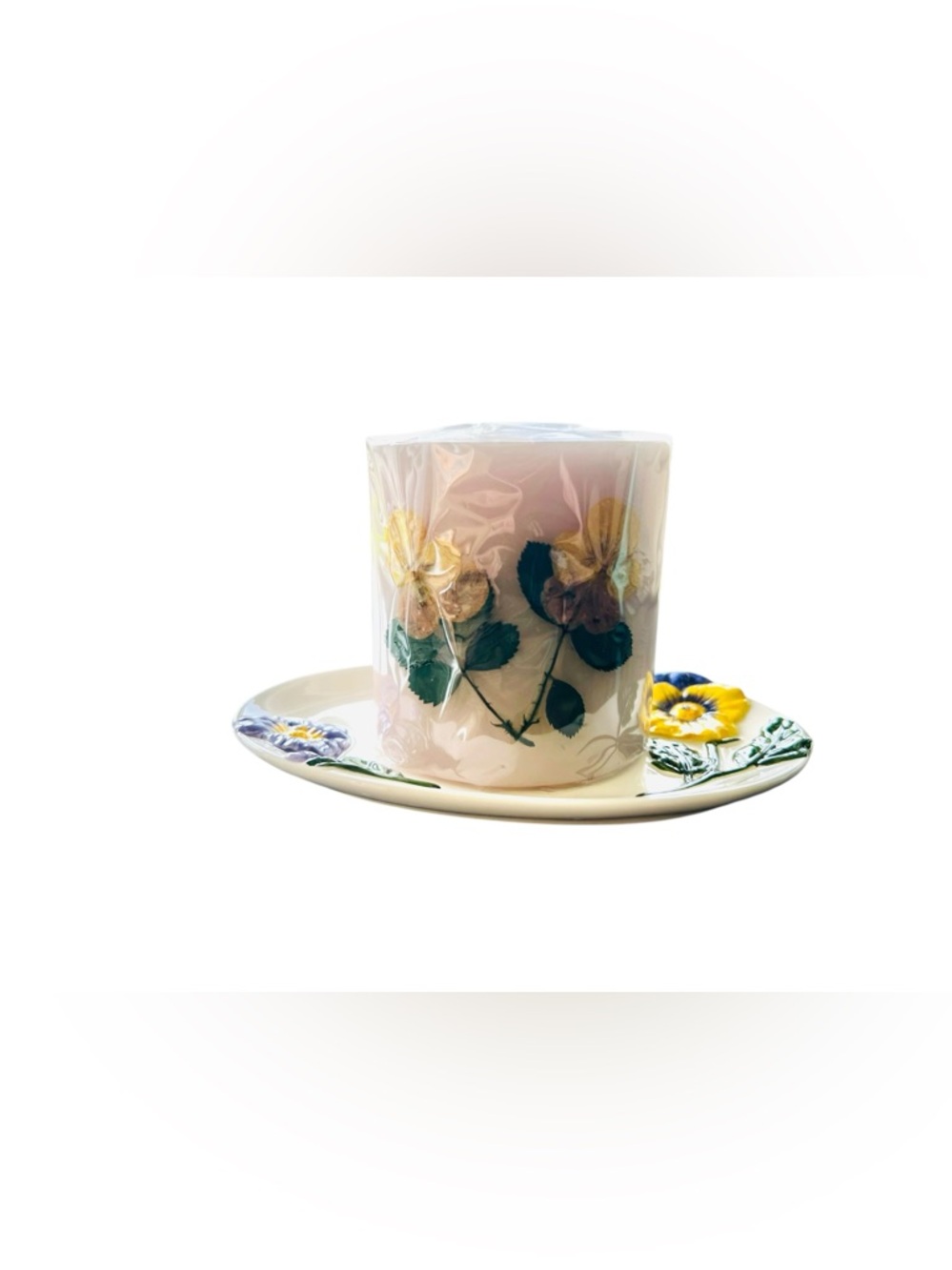 Avon Pansy Candle Gift Set – Circa 2002